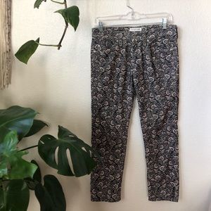 Isabel Marant Etoile Floral Hummingbird Corduroy Pants Size 38